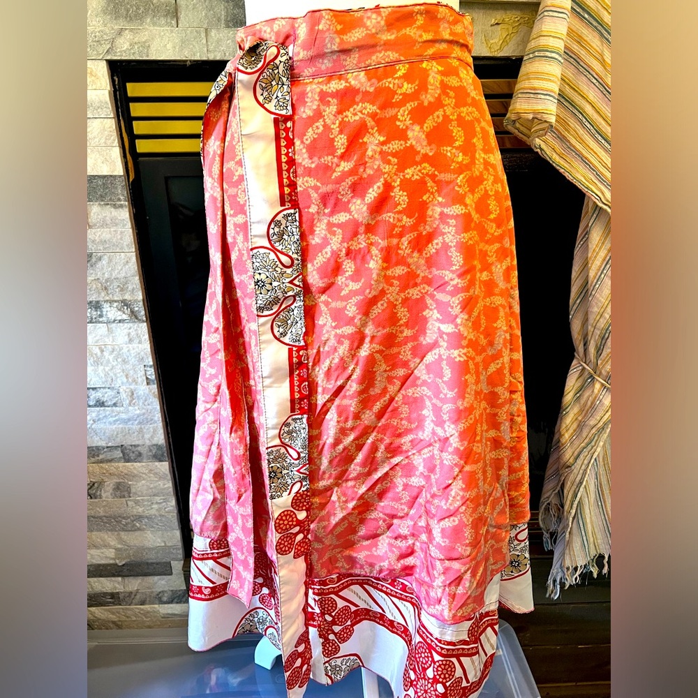 Boho wrap around skirt